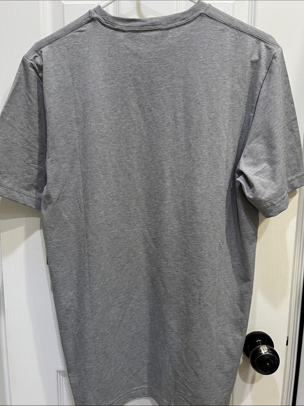 Travis Mathew Men's Heather Gray Short Sleeve Crew Tee - Picture 5 of 5